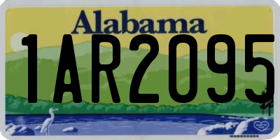 AL license plate 1AR2095
