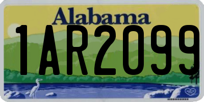AL license plate 1AR2099