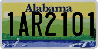 AL license plate 1AR2101