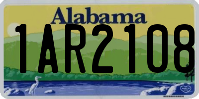 AL license plate 1AR2108
