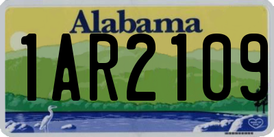 AL license plate 1AR2109