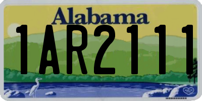 AL license plate 1AR2111