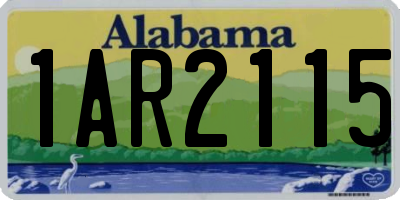 AL license plate 1AR2115
