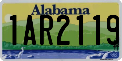AL license plate 1AR2119