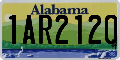 AL license plate 1AR2120