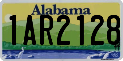 AL license plate 1AR2128