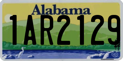 AL license plate 1AR2129