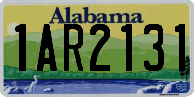 AL license plate 1AR2131