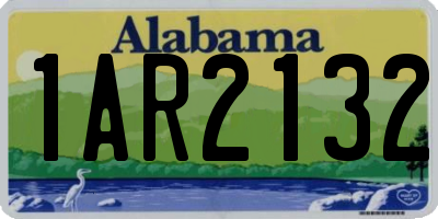 AL license plate 1AR2132