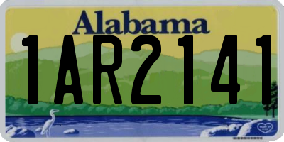 AL license plate 1AR2141