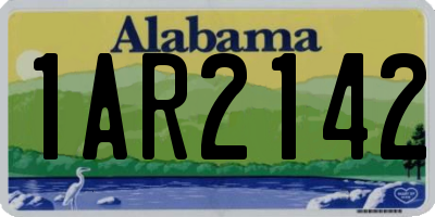 AL license plate 1AR2142