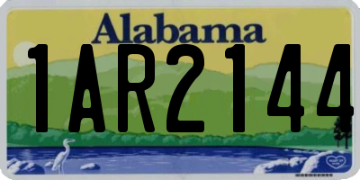 AL license plate 1AR2144