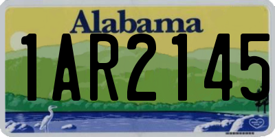 AL license plate 1AR2145