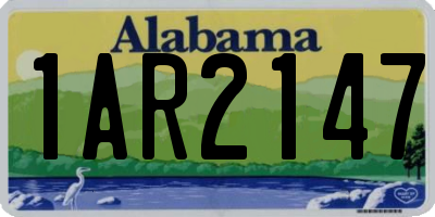 AL license plate 1AR2147