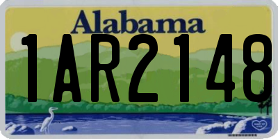AL license plate 1AR2148
