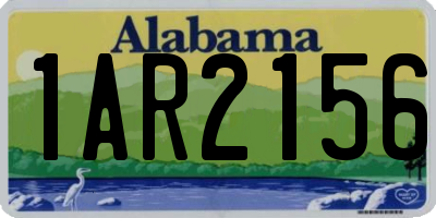 AL license plate 1AR2156