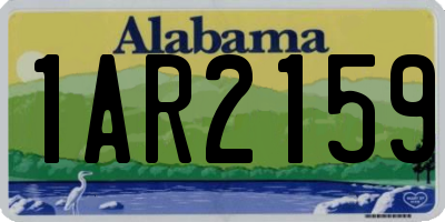 AL license plate 1AR2159