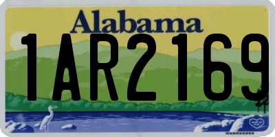 AL license plate 1AR2169
