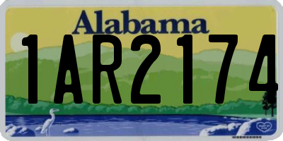 AL license plate 1AR2174