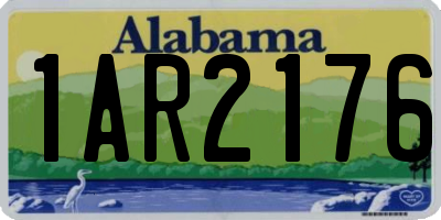 AL license plate 1AR2176