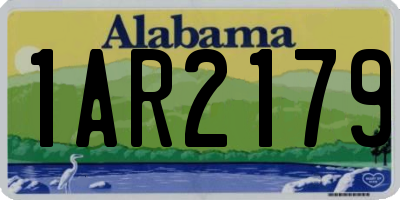AL license plate 1AR2179