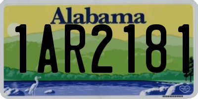 AL license plate 1AR2181