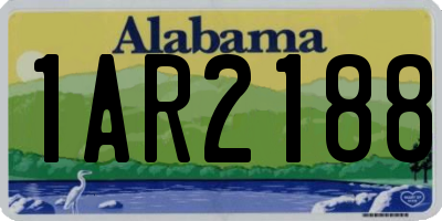 AL license plate 1AR2188