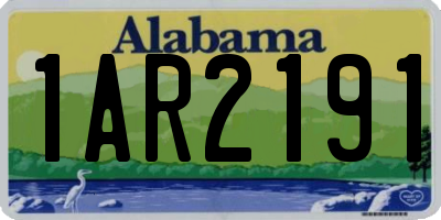 AL license plate 1AR2191