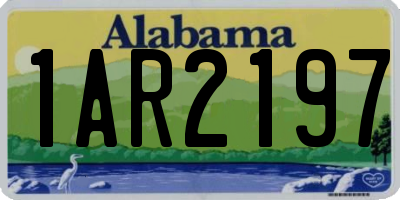AL license plate 1AR2197