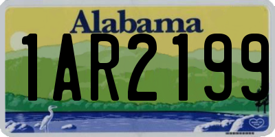 AL license plate 1AR2199