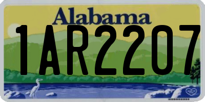 AL license plate 1AR2207