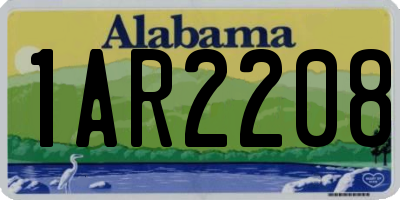 AL license plate 1AR2208
