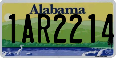 AL license plate 1AR2214