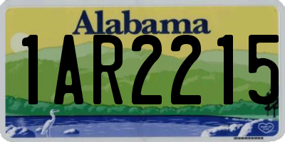 AL license plate 1AR2215