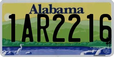 AL license plate 1AR2216