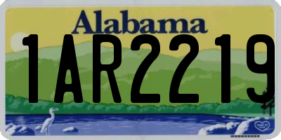 AL license plate 1AR2219