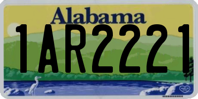 AL license plate 1AR2221