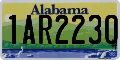 AL license plate 1AR2230