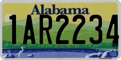 AL license plate 1AR2234
