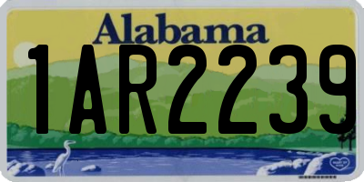 AL license plate 1AR2239
