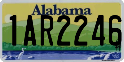 AL license plate 1AR2246