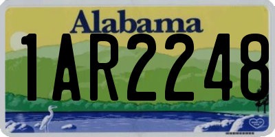 AL license plate 1AR2248