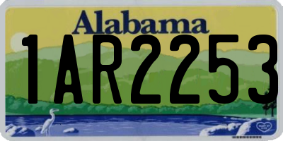 AL license plate 1AR2253