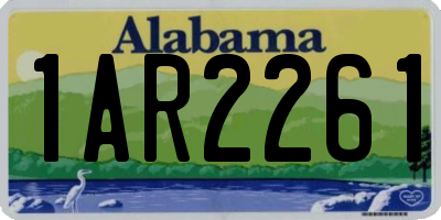 AL license plate 1AR2261
