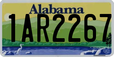 AL license plate 1AR2267