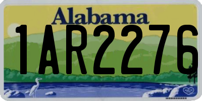 AL license plate 1AR2276