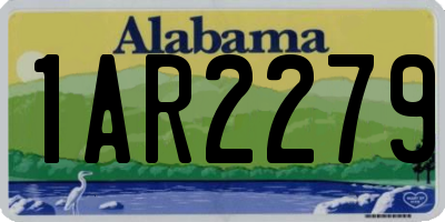 AL license plate 1AR2279