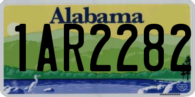 AL license plate 1AR2282