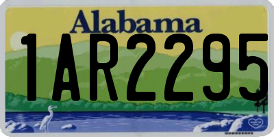 AL license plate 1AR2295