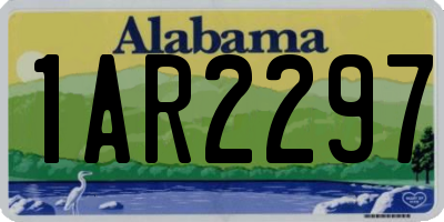 AL license plate 1AR2297